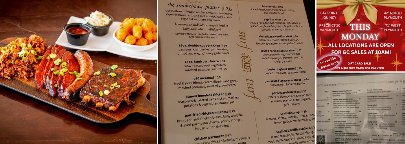Precinct 10 Menu