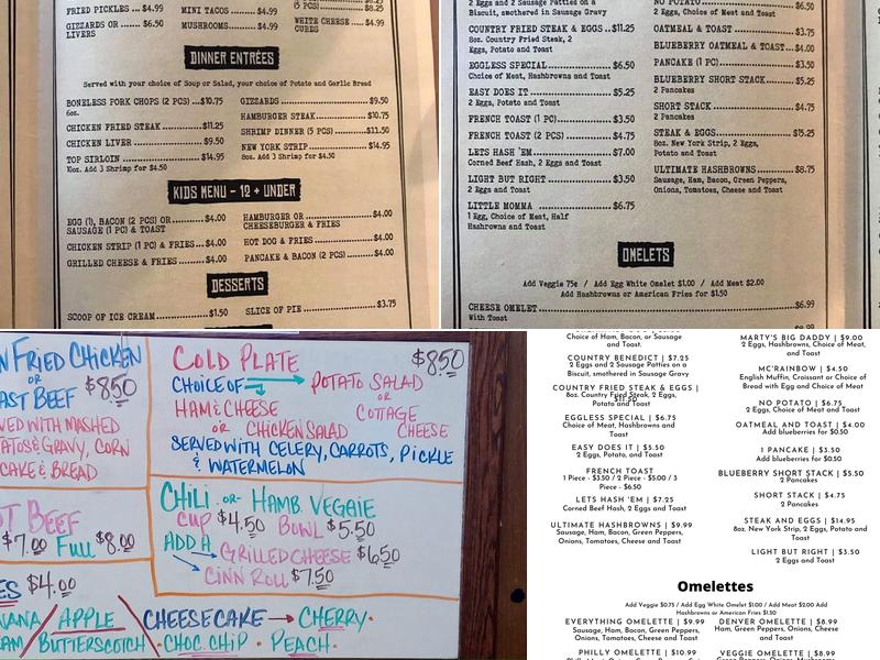 Rainbow Cafe Menu