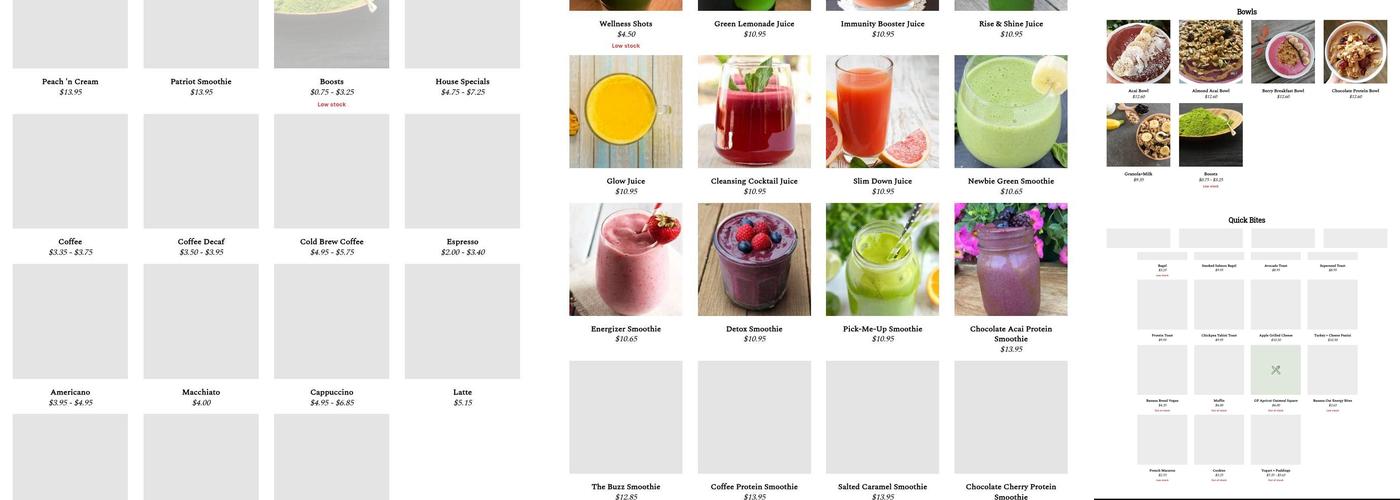 Wellness at Organic Buzz Menu