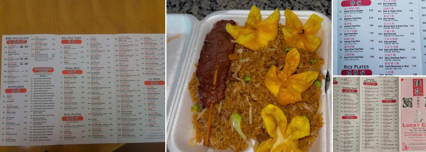 Lucky Cafe Menu