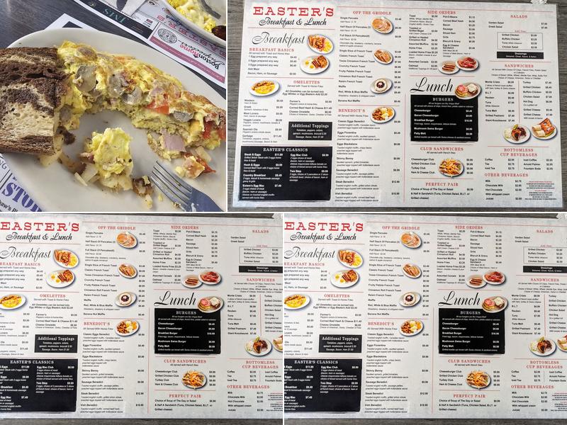 Easter's Country Kitchen Menu