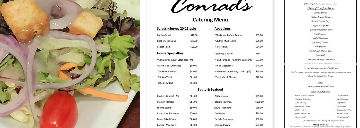 Conrad's Restaurant Menu