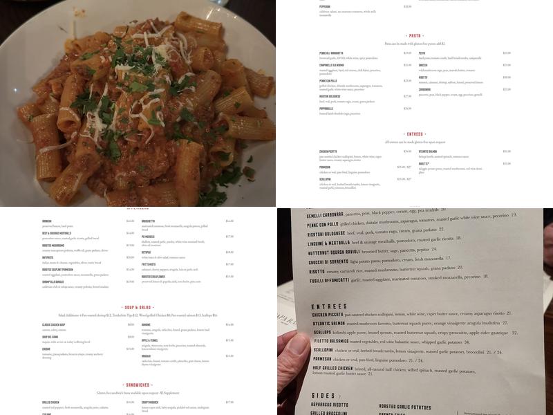 Papa Razzi Wellesley Menu