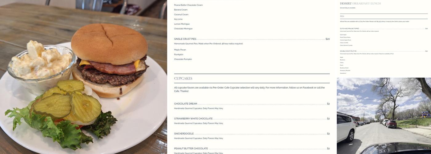 Aunt Netters Cafe Menu