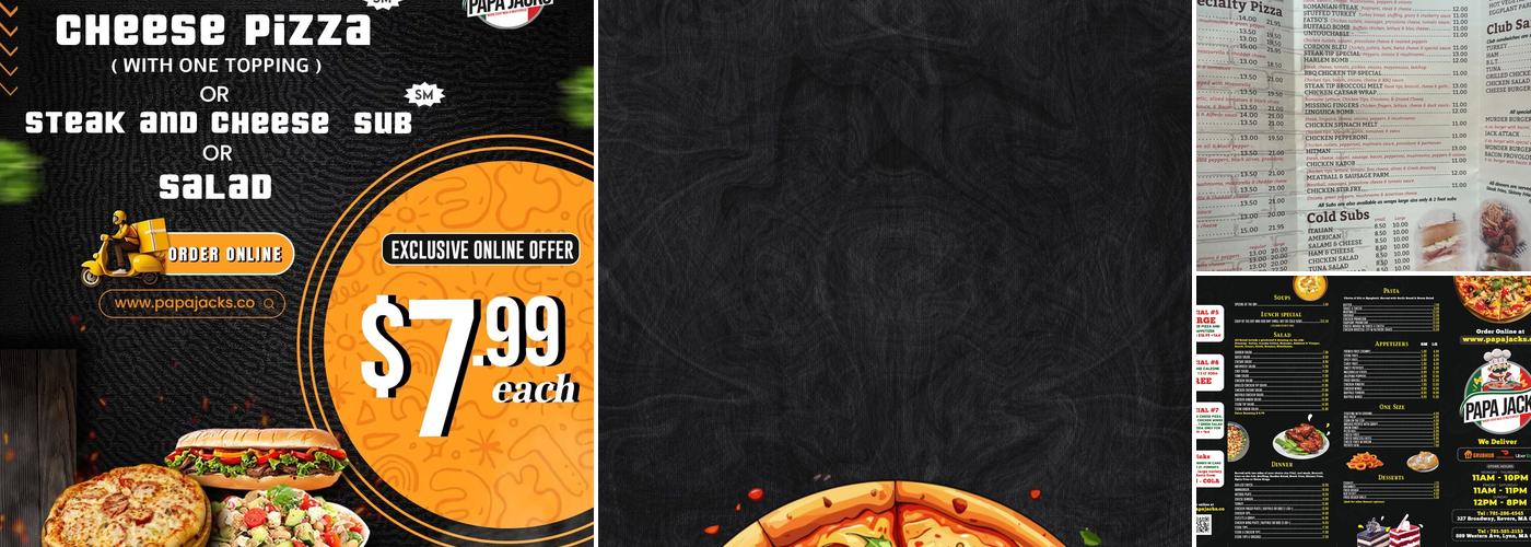 Papa Jacks Menu