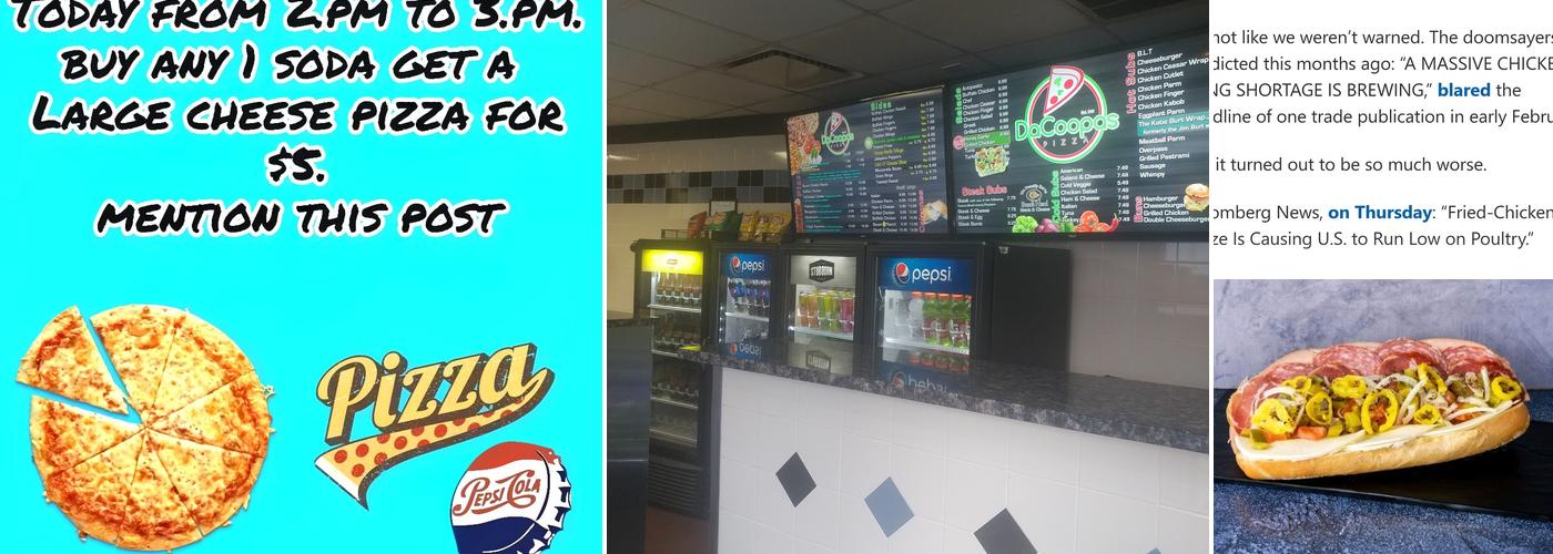 DaCoopas Pizza E.B. Menu