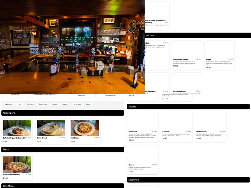 Nardonne's La Famiglia Pizzeria Menu