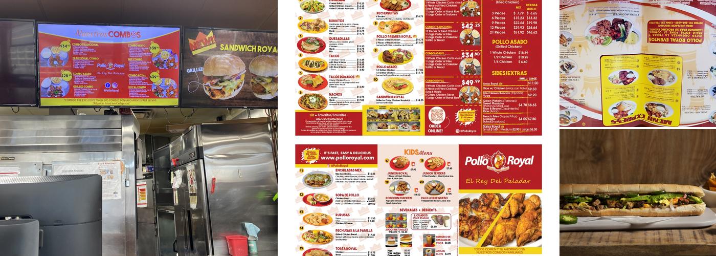 Pollo Royal Menu