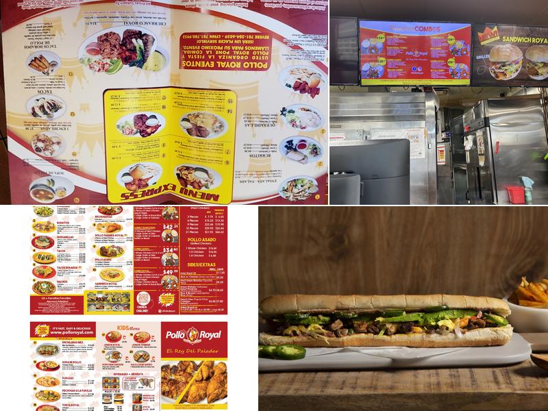 Pollo Royal Menu