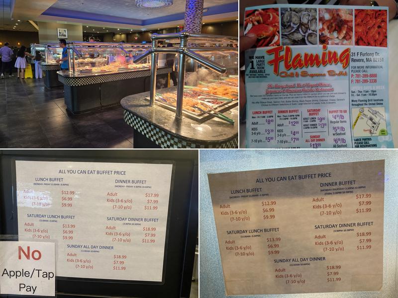 Flaming Grill and Buffet Menu