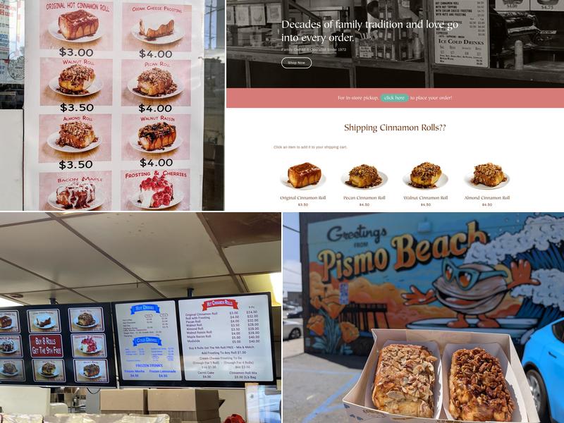 Old West Cinnamon Rolls Menu