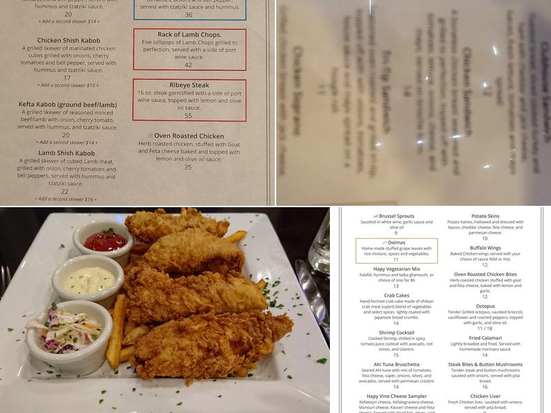 Hapy Bistro Menu