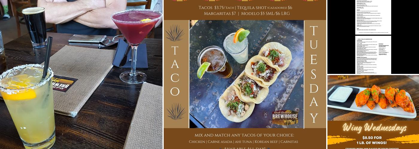 Shell Beach Brew House Menu