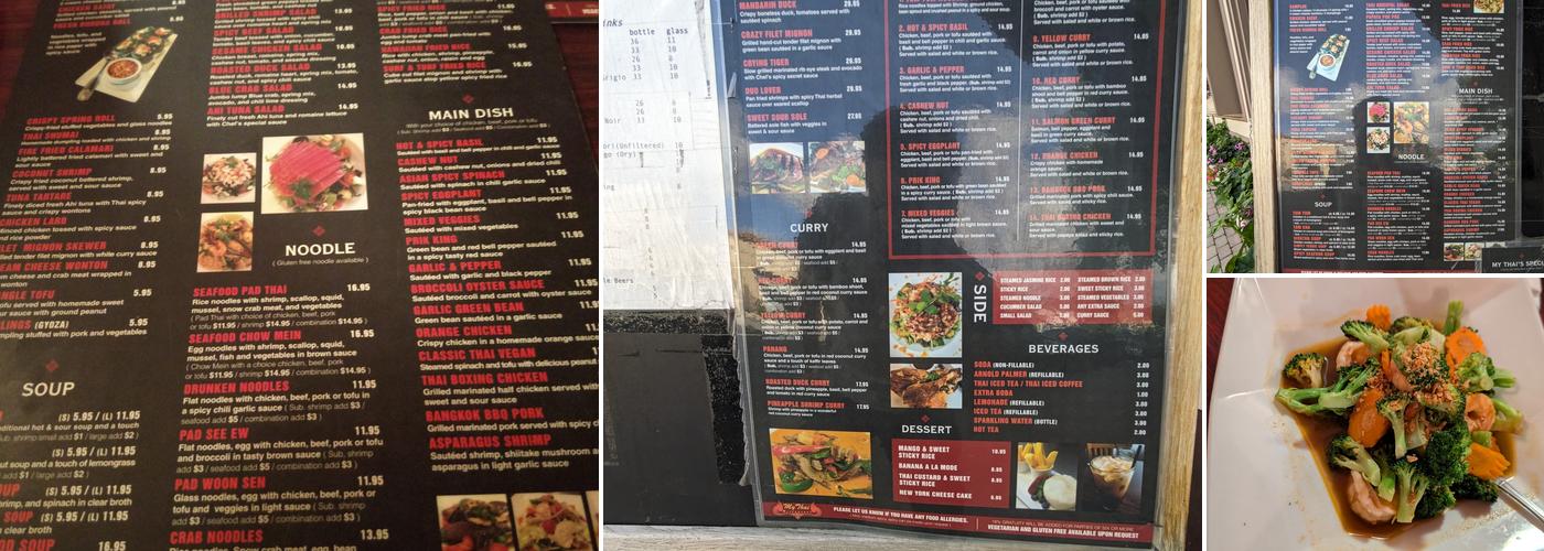 My Thai Menu
