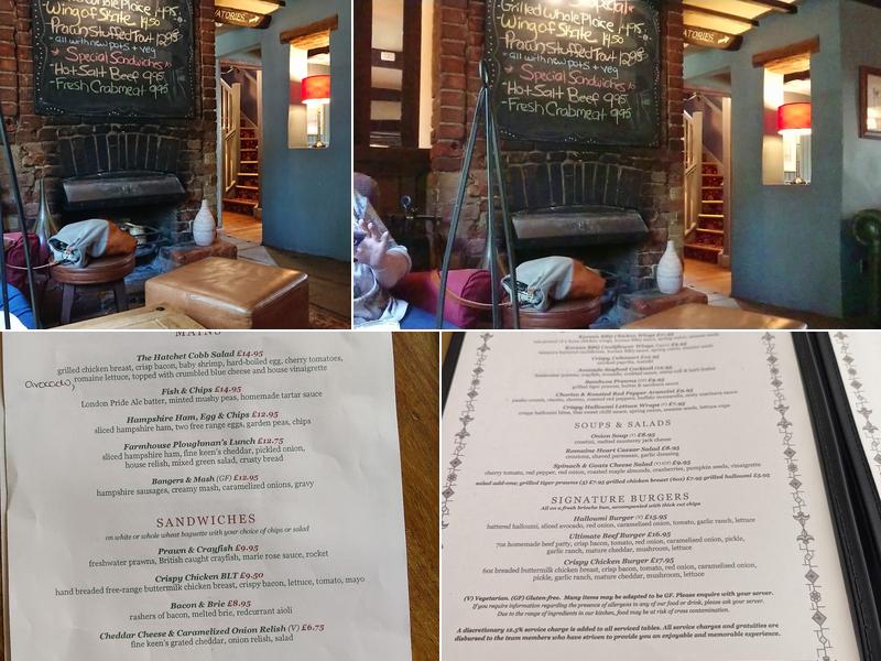 The Old Hatchet Menu