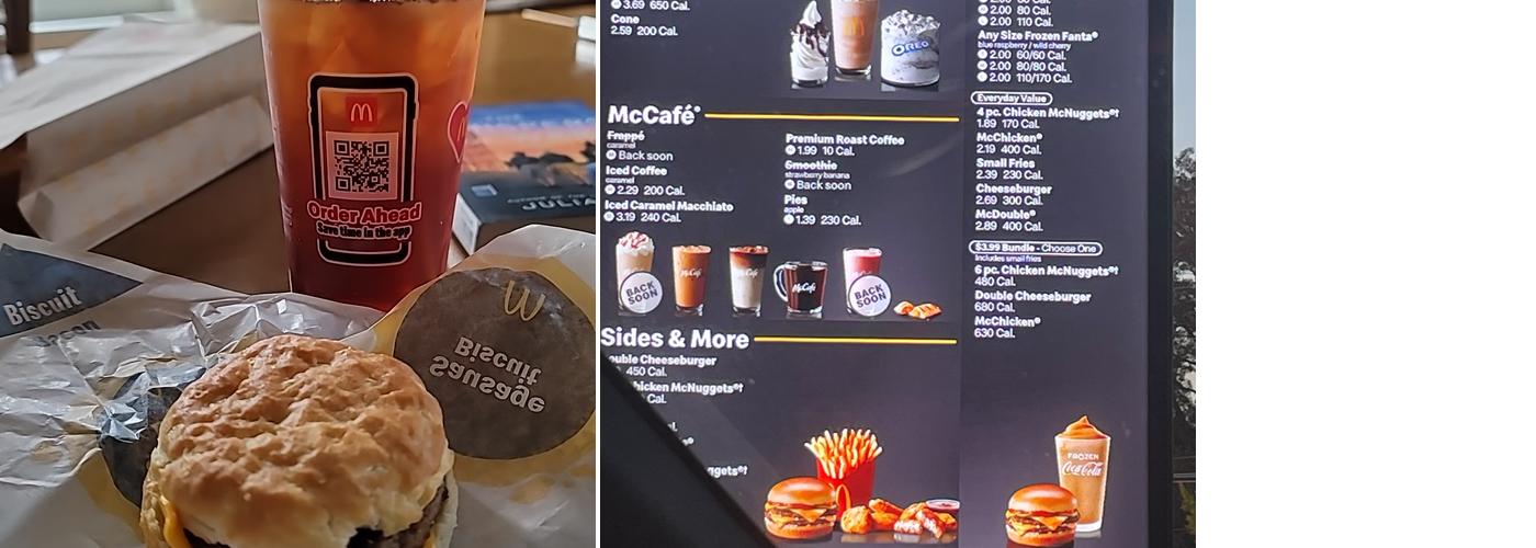 McDonald's Menu