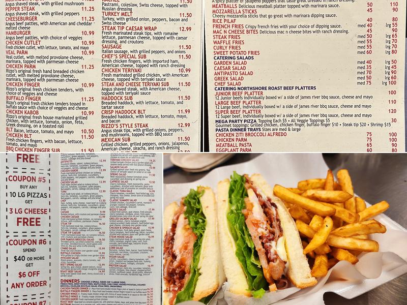 Rizzo's Roast Beef & Pizza Menu