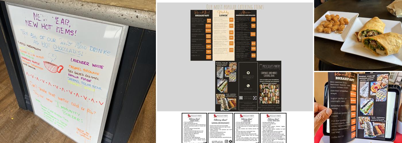 Priscilla's Pantry Menu