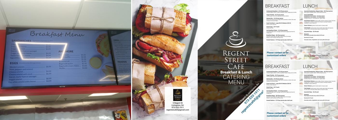 Regent Cafe Menu