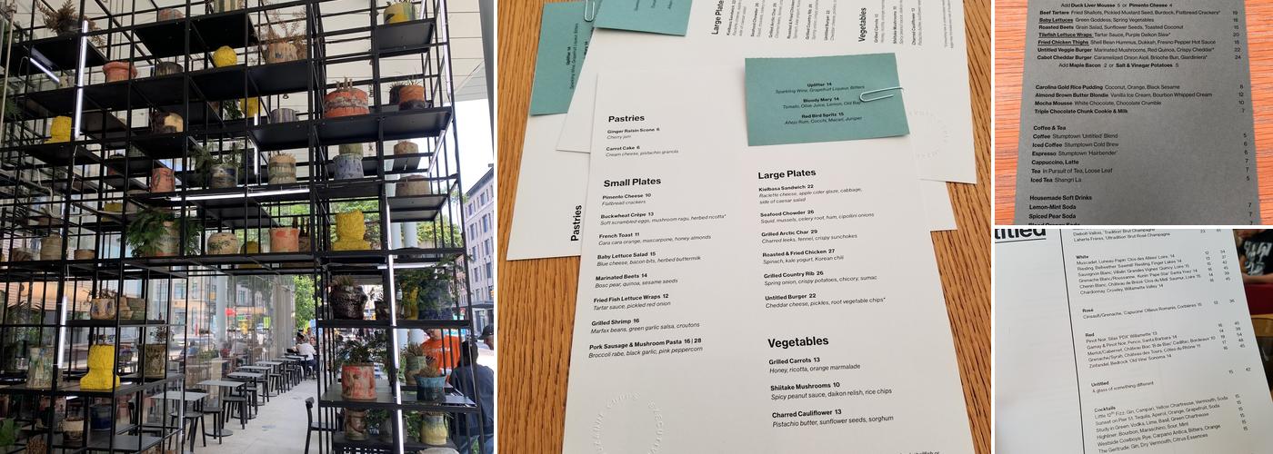 Studio Cafe Menu
