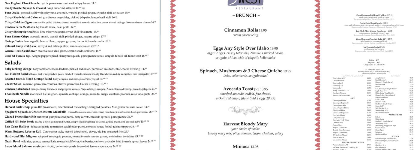 3 West Menu