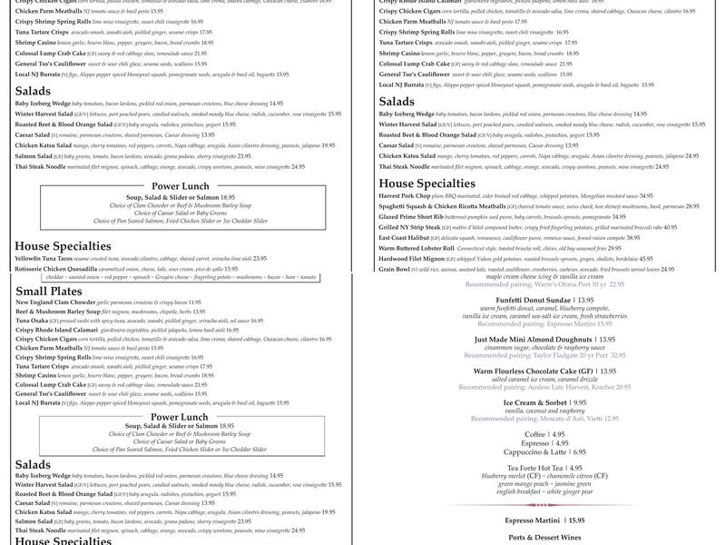 3 West Menu