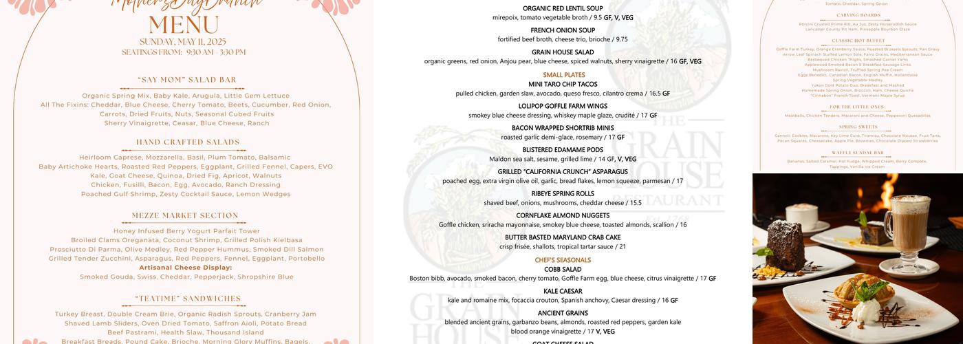 Grain House Menu