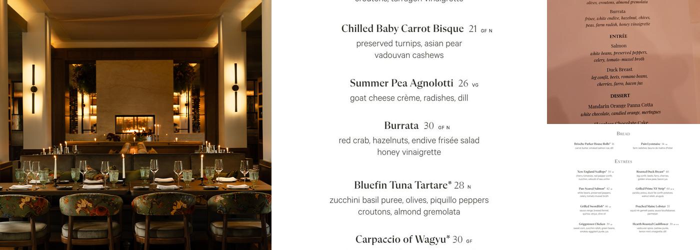 Ninety Acres Menu