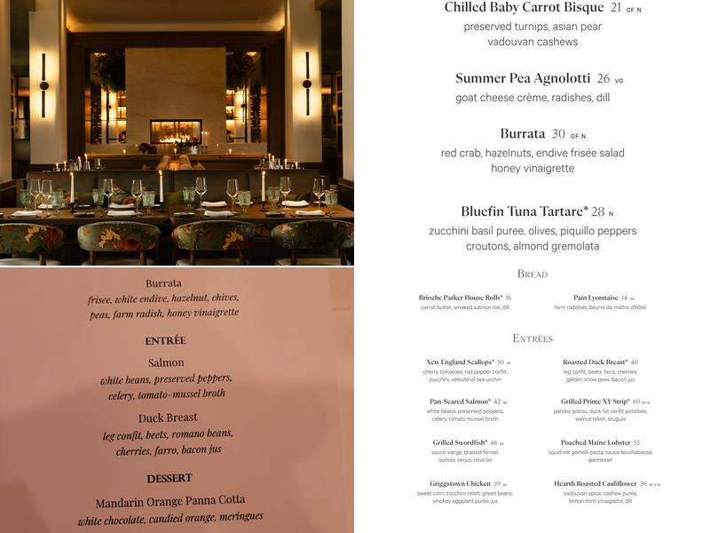 Ninety Acres Menu