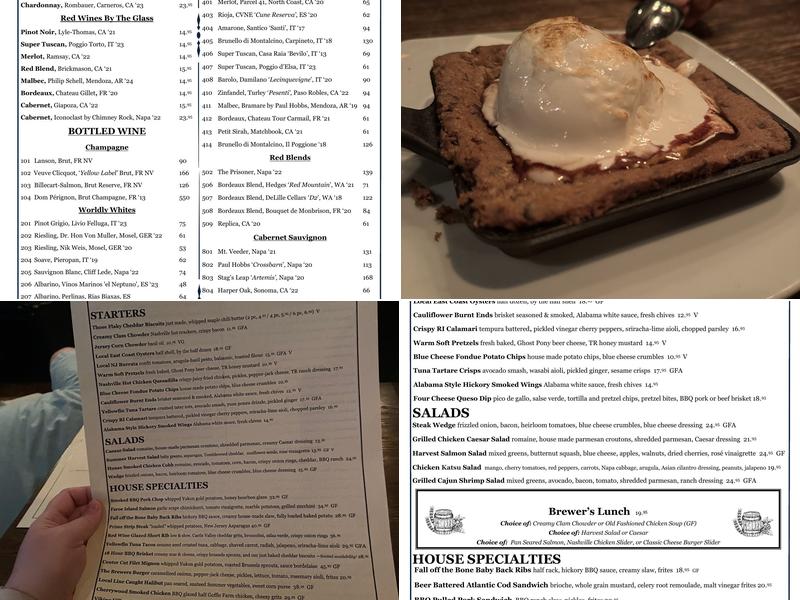 Trap Rock Restaurant & Brewery Menu