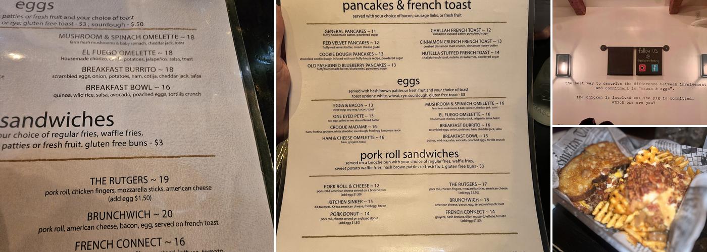 The Committed Pig Menu