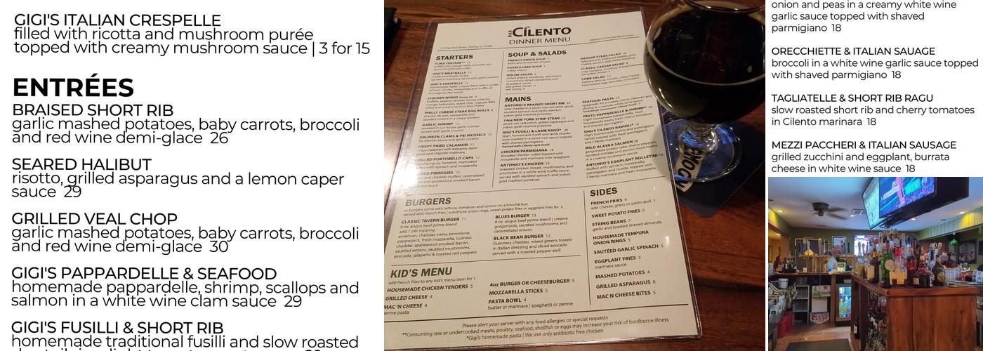 Bar Cilento Menu