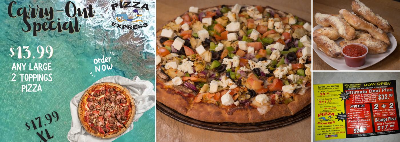 Pizza Express Paso Robles Menu