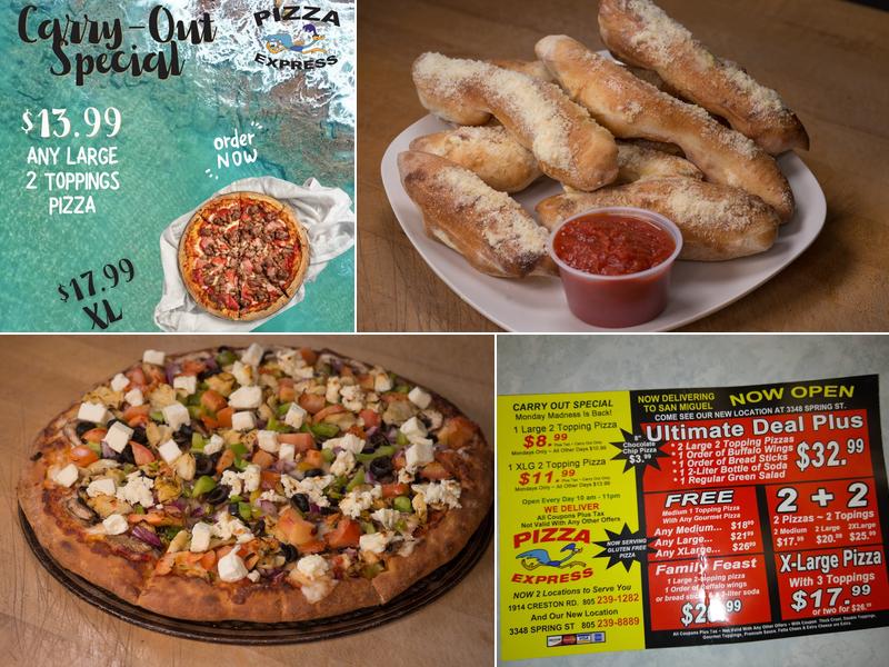 Pizza Express Paso Robles Menu