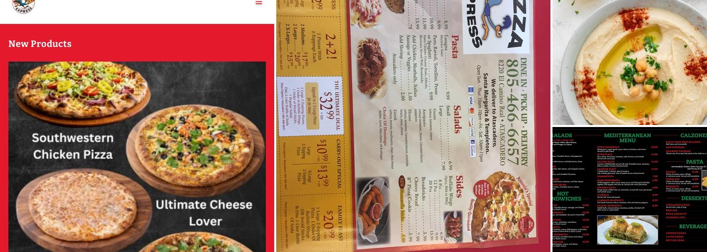 Pizza Express Menu