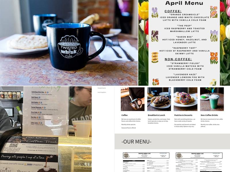 Twisted Whisk Café Menu