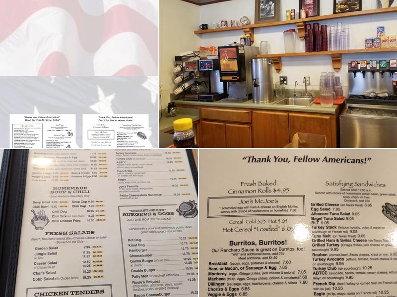 Joe's Menu