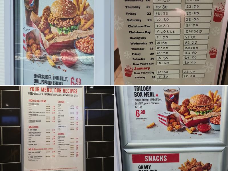 KFC Redditch - Clews Road Menu