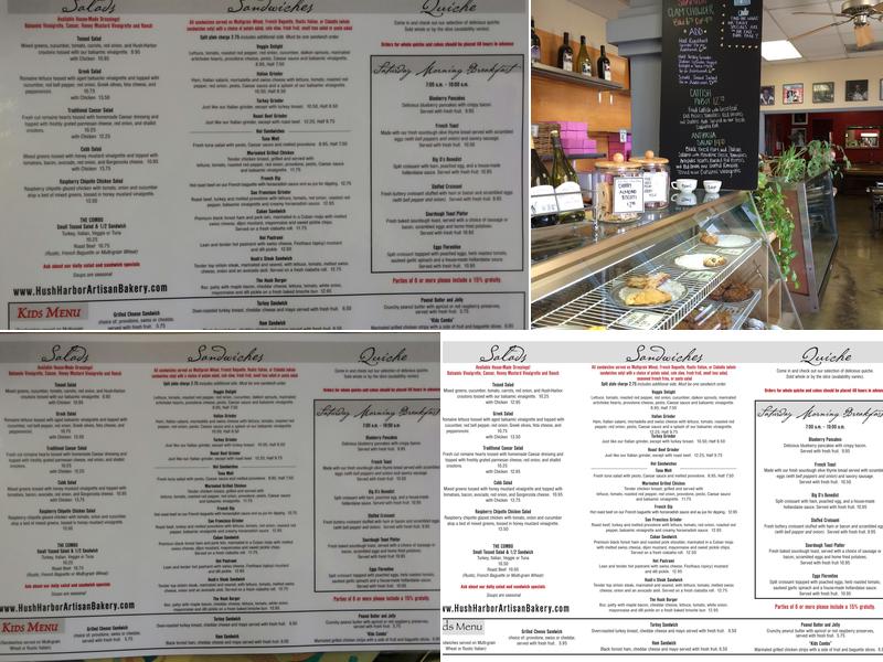 Hush-Harbor Artisan Bakery & Cafe Menu