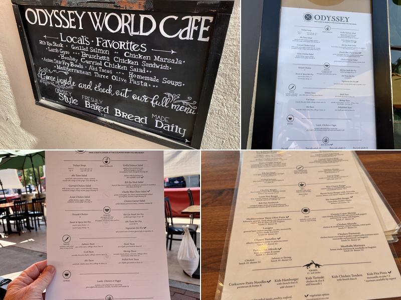 Odyssey World Cafe Menu