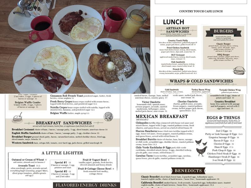 Country Touch Cafe - Breakfast • Lunch • Brunch Menu