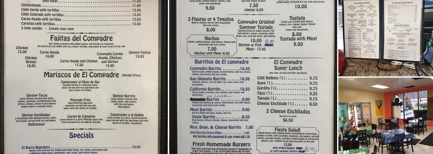 El Compadre Menu