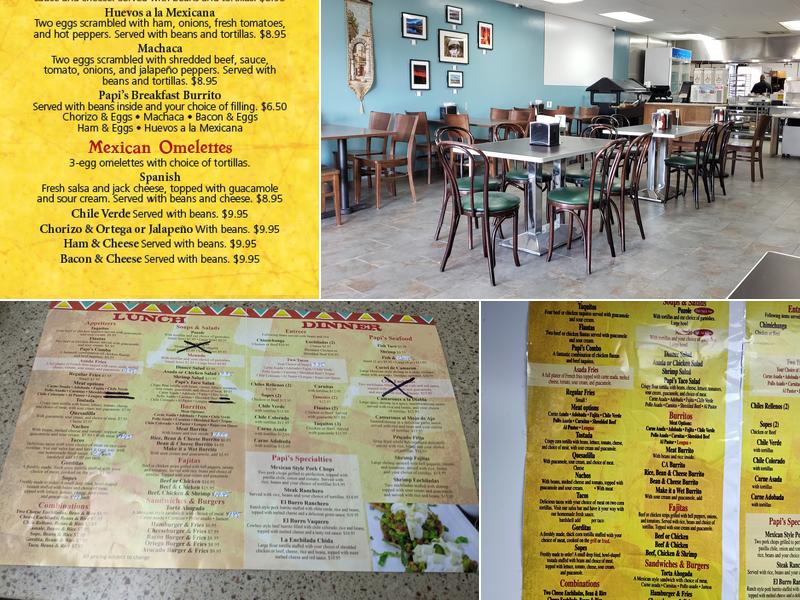Papi's Menu
