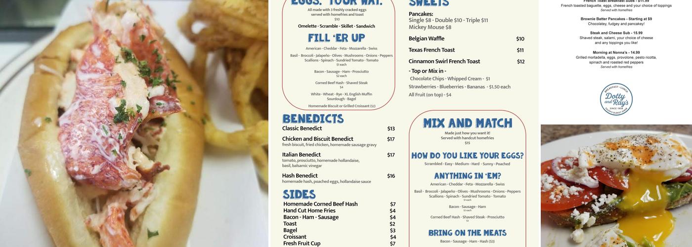 DOTTY & RAYS - SALEM'S OLDEST DINER Menu
