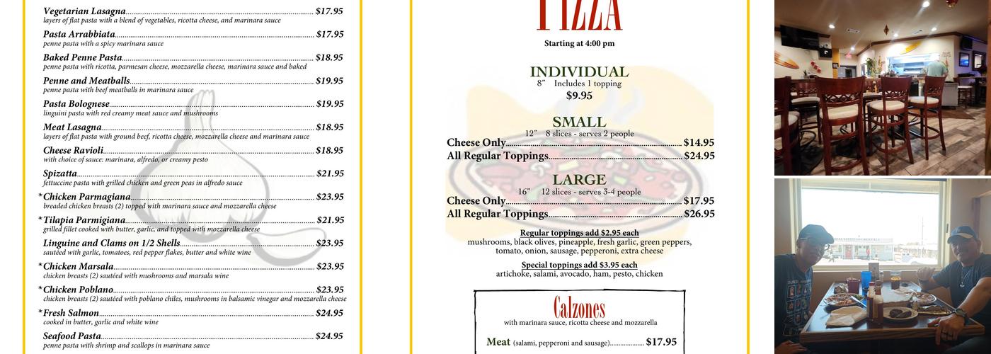 Martin's Restaurant Menu