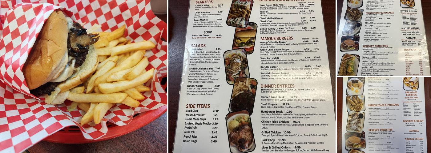 George's Cafe - 4th St. Menu