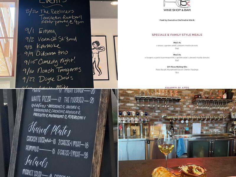 15 degrees C Wine Shop & Bar Menu