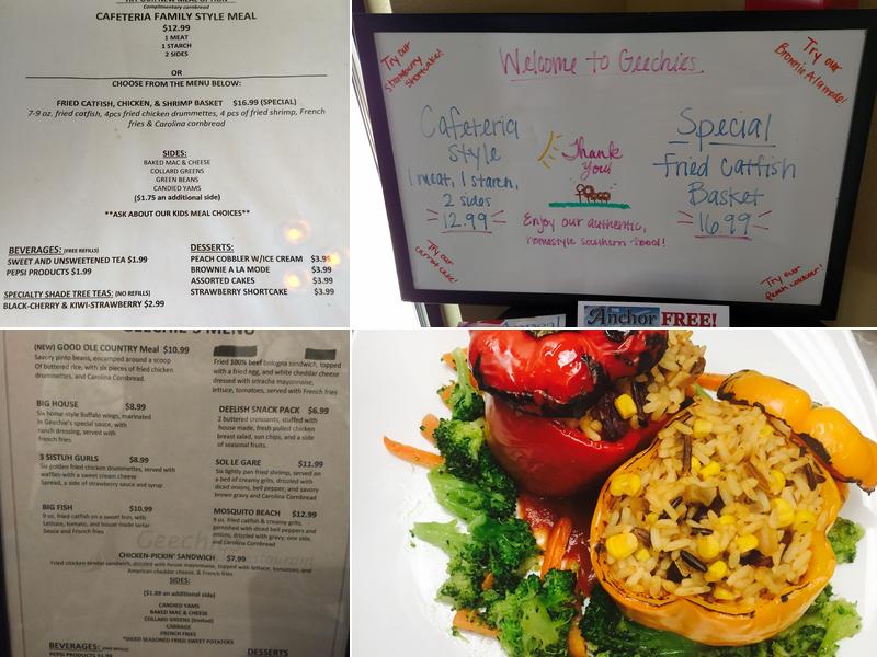 Geechie's Southern Style Restaurant Menu