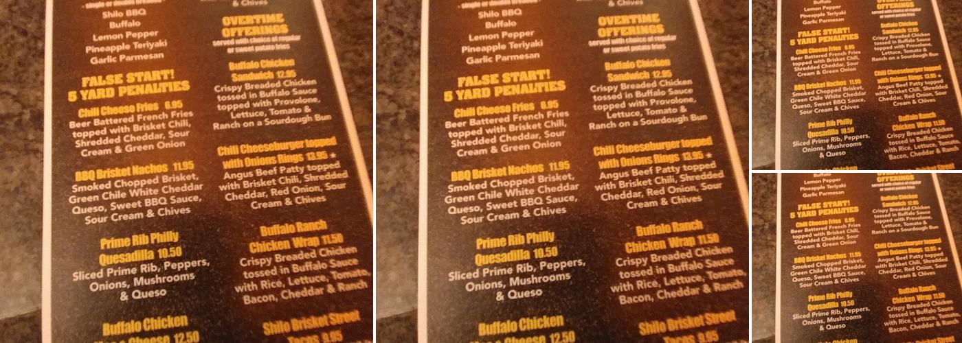 Shilo Inns Killeen Menu