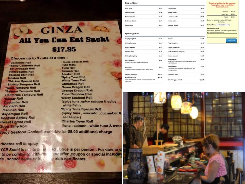 Ginza Menu